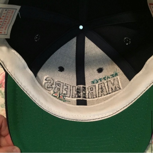 VTG Seattle Mariners MLB Sports Specialties Adjustable Snapback Cap Hat 90s NWOT - Picture 2 of 5